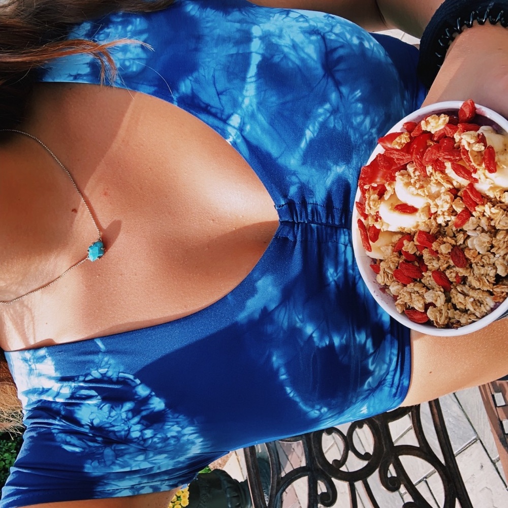 Frankie’s bikini tie dye bikini top